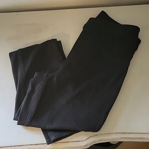 Spanx black ribbed leggings